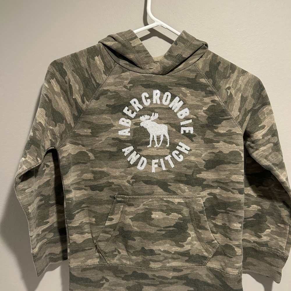 Abercrombie & Fitch Sequin Logo Camouflage Sweatshirt